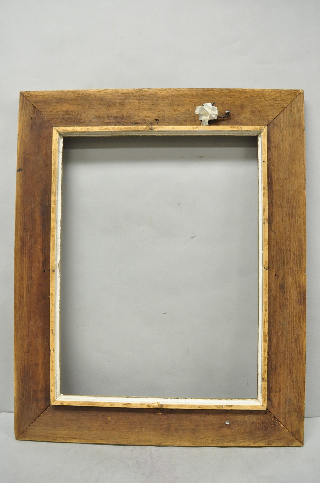 Antique Victorian Gold Gilt Oak Wood Leafy Scroll Deep Picture Frame 32.5 x 26.5