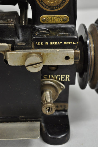 Antique 1930s Singer 81-K78 Overlock Sewing Machine Made in Great Britain