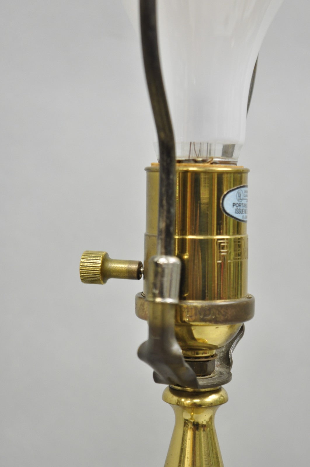 Vintage Remington Brass Equestrian Hunting Horn French Horn Table Lamp