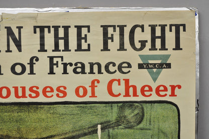 Original Vintage YWCA 1918 WWI Poster 'Four Years in the Fight' by Lucien Jonas