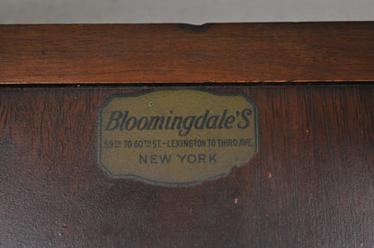 Antique Renaissance Style Carved Walnut Marble Top Side Table from Bloomingdales