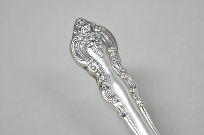 Vintage English Victorian Silver Plated Rose Flower Table Butler Crumb Catcher