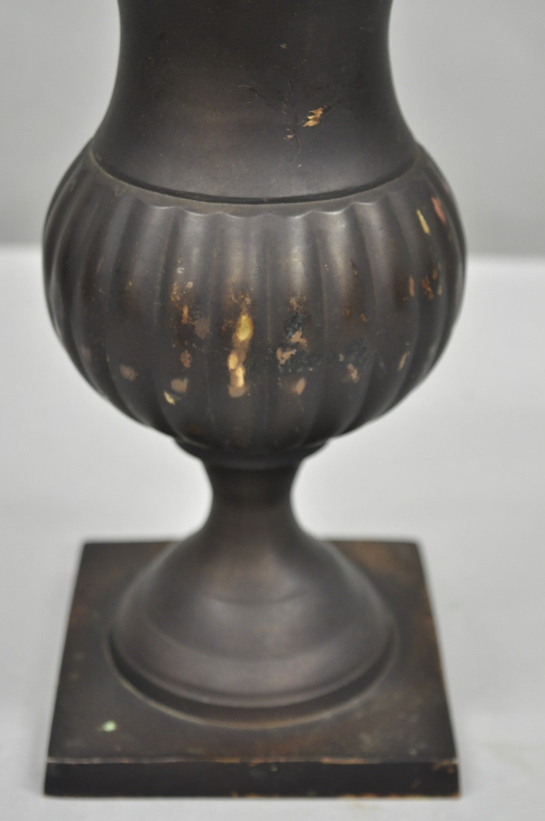 Vintage Brass French Classical Style Small Table Top Urn Form Flower Vase