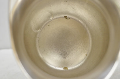 Vintage Bristol by Poole Silver Plated Bulbous Footed Ice Lip Water Pitcher