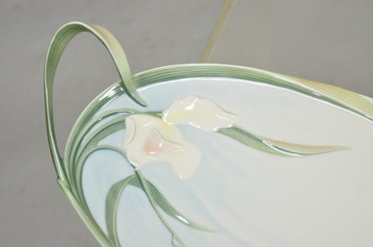 Franz Collection Papillon Butterfly Porcelain Ornamental Platter Handled Tray
