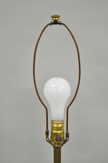 Antique Chinese Bronze Cloisonne Enameled  Champleve Chinoiserie Table Lamp