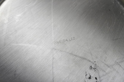 Vintage Oneida Mid Century Modern 6" Silver Plated Bread Dessert Plate, Set of 6