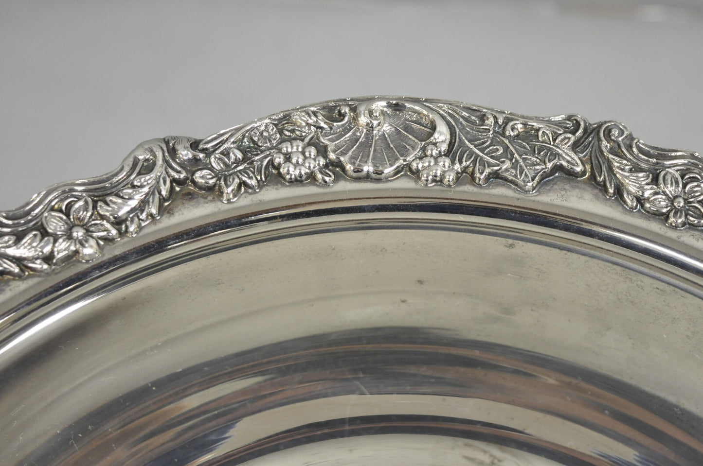 Vintage FB Rogers Silver Plated Victorian Style Punch Bowl Set w/ 10 Cups