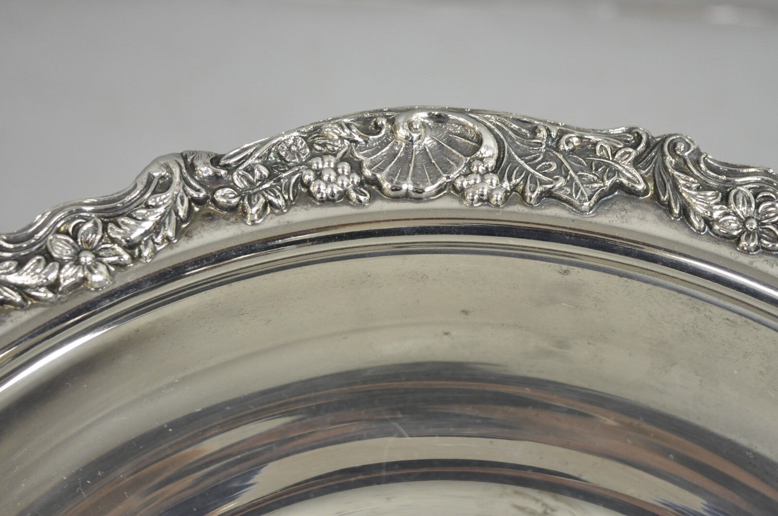 Vintage FB Rogers Silver Plated Victorian Style Punch Bowl Set w/ 10 Cups