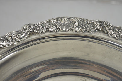Vintage FB Rogers Silver Plated Victorian Style Punch Bowl Set w/ 10 Cups