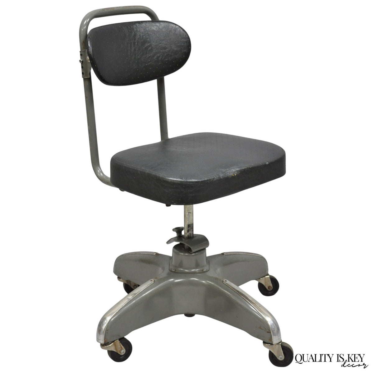 Vintage Hamilton Cosco Propeller Base Tanker Style Adjustable Office Desk Chair