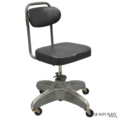 Vintage Hamilton Cosco Propeller Base Tanker Style Adjustable Office Desk Chair