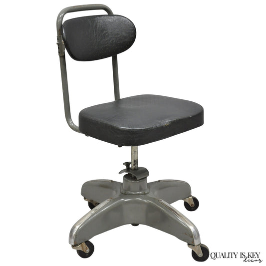 Vintage Hamilton Cosco Propeller Base Tanker Style Adjustable Office Desk Chair