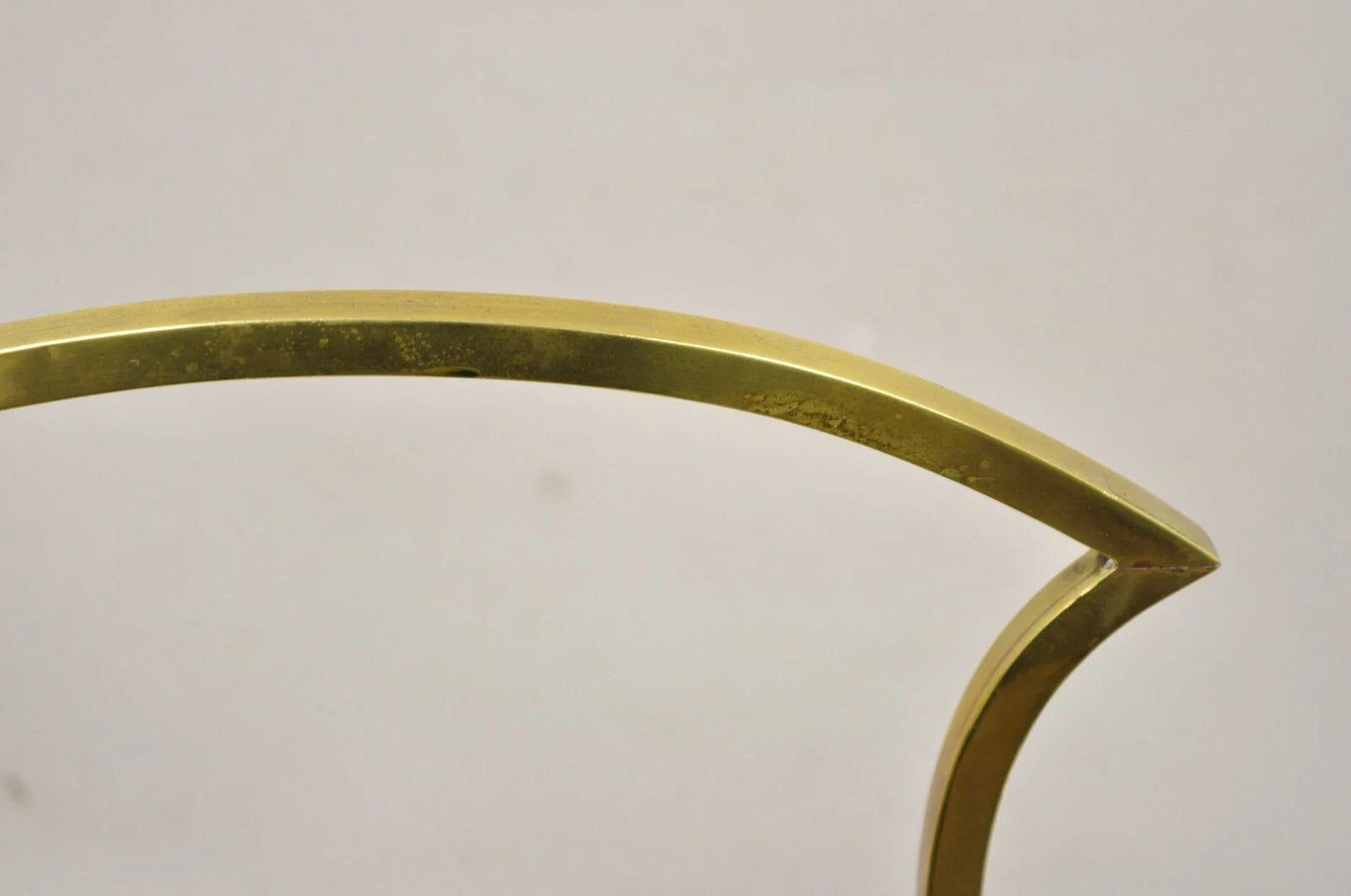 Vintage Italian Mid Century Modern Brass 3 Tier Muffin Pastry Cake Stand