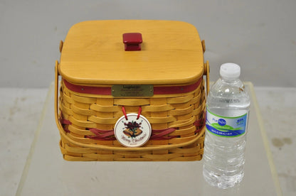 Vintage Longaberger Christmas Edition 2000 Edition Deck the Halls Basket w/ Lid