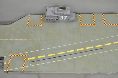 Vintage Large 84" USS Nimitz CVN-68 Aircraft Carrier Navy Military Model Ship 37
