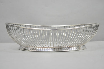 Vintage Gorham YC743 English Victorian Silver Plated Wire 11" Bread Fruit Basket