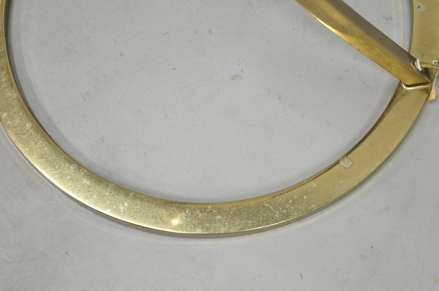 Vintage Mid Century Modern Sculptural Brass Plated Metal Floor Lamp by Clover