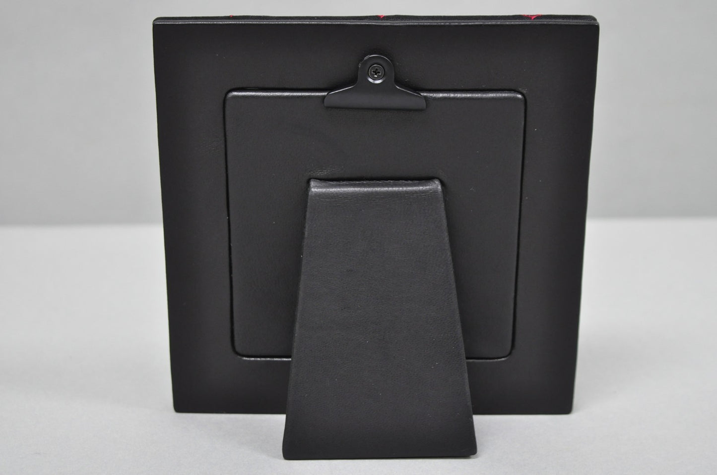 Ralph Lauren Ealing Skull and Spade Black & Red Fabric 4x4 Photo Picture Frame