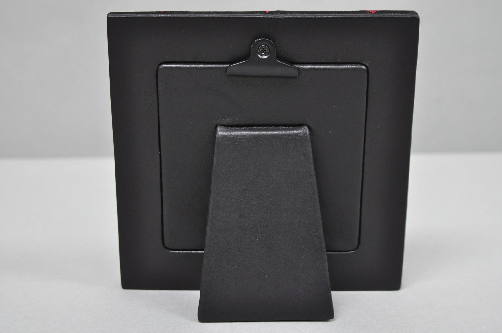 Ralph Lauren Ealing Skull and Spade Black & Red Fabric 4x4 Photo Picture Frame