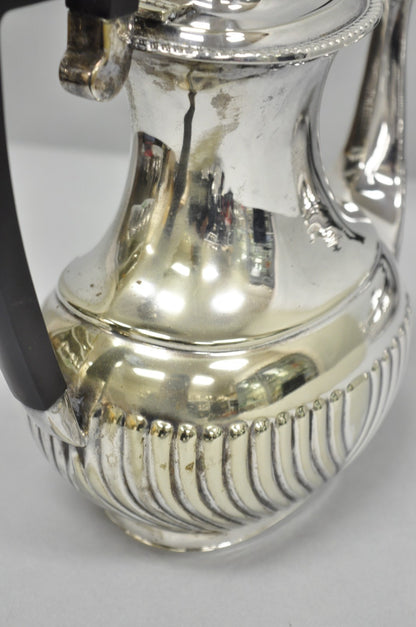 Antique English Sheffield B. Altman Art Deco Silver Plated Tea Service Set, 4 Pc