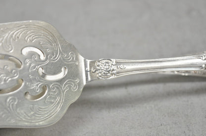 Vintage Wallace Baroque Silver Plated Pastry Sandwich Asparagus Vegetable Tongs