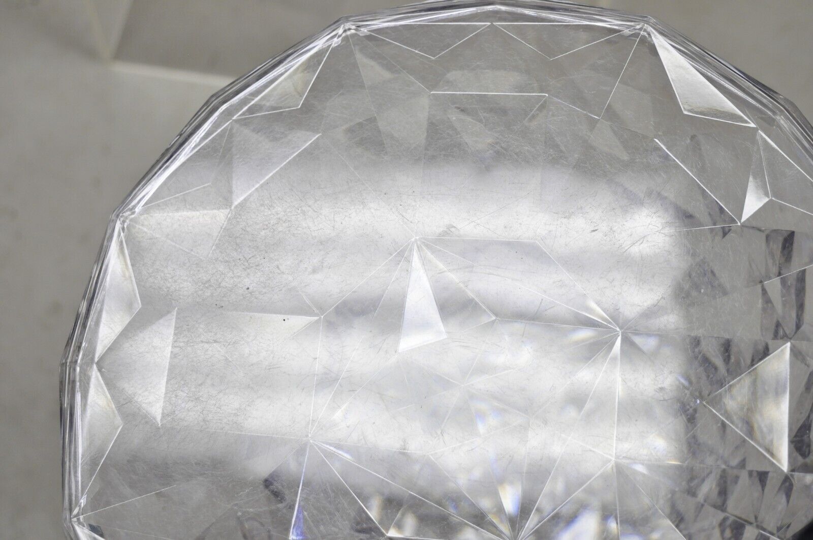 Marcel Wanders for Kartell Italy Clear "Stone" Stool - a Pair