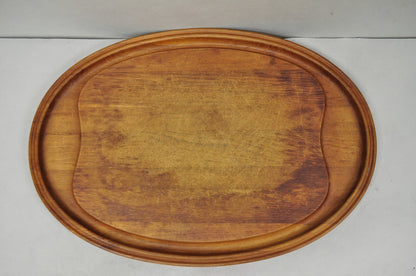 Vintage Mid Century Modern Henning Koppel Georg Jensen Teak Cutting Board Tray
