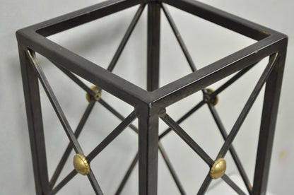 Contemporary Italian Neoclassical Style Iron X- Form Umbrella Cane Stand