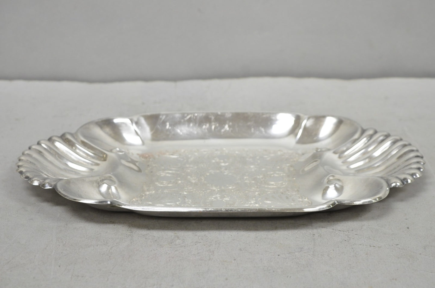 Vintage FB Rogers English Regency Style Silver Plated Candy Trinket Dish