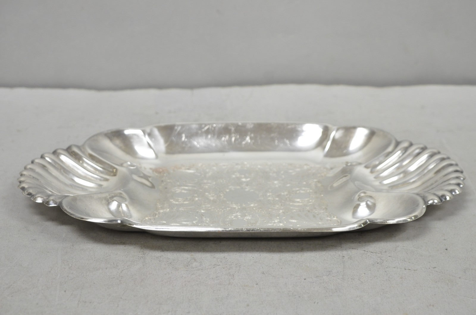 Vintage FB Rogers English Regency Style Silver Plated Candy Trinket Dish