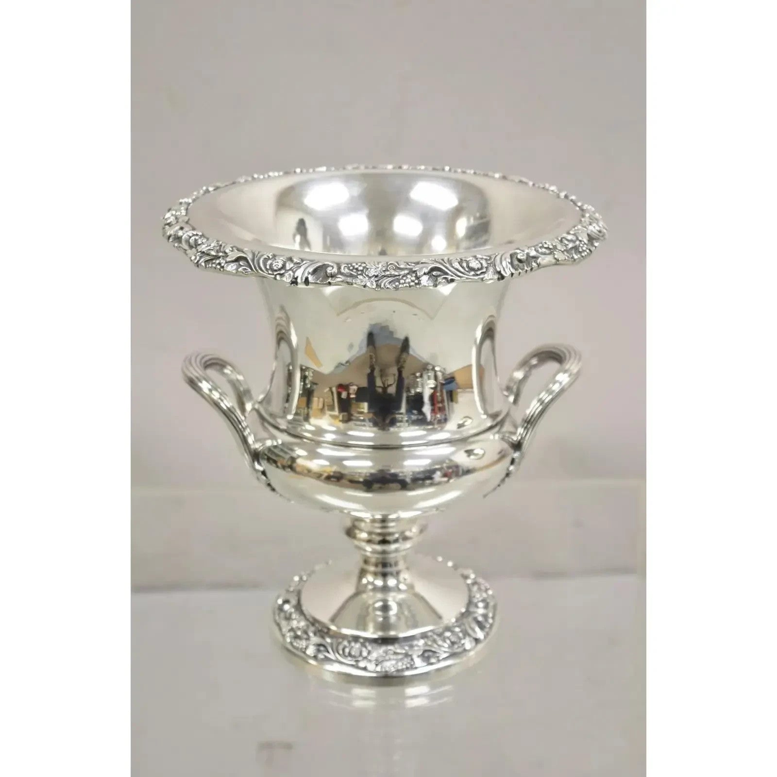 Webster Wilcox International Silver Plated Trophy Cup Champagne Chiller Bucket