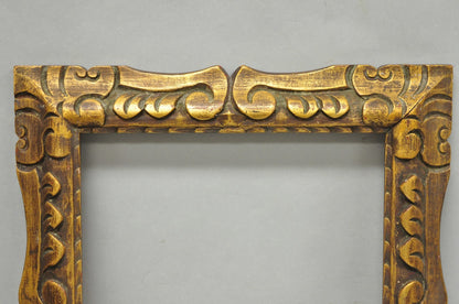 Vintage Italian Hollywood Regency Gold Gilt Wood Art Picture Frame 18.25 x 15.5