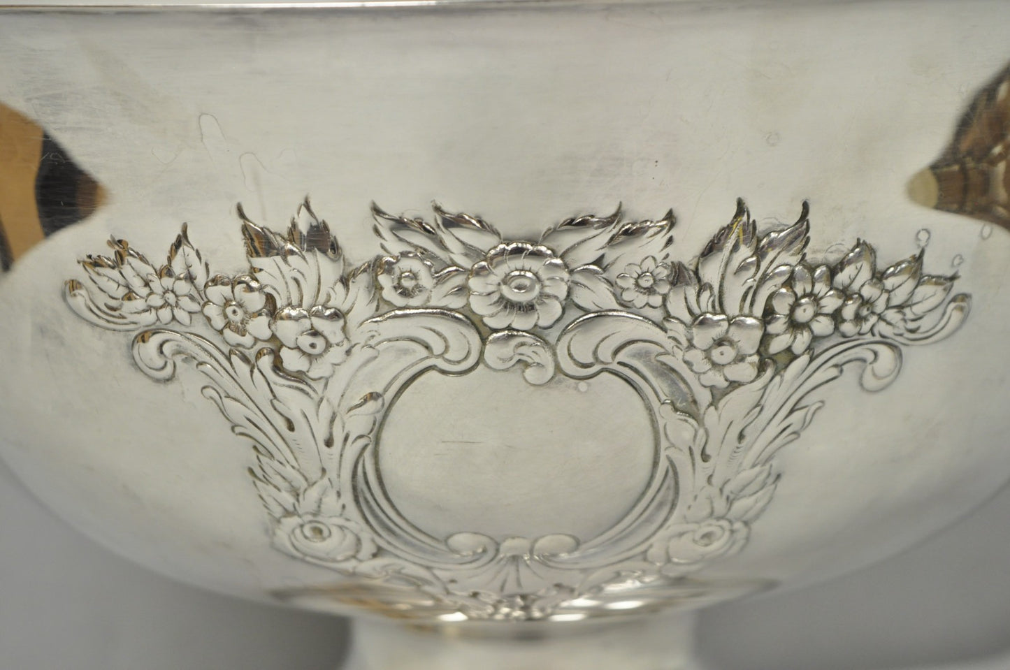 Vintage Leonard Victorian Silver Plated Punch Bowl Champagne Chiller Ice Bucket