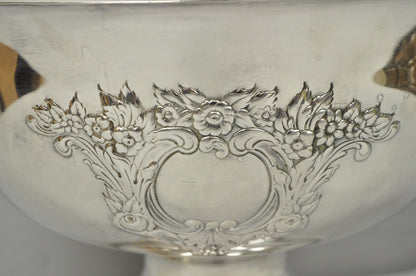 Vintage Leonard Victorian Silver Plated Punch Bowl Champagne Chiller Ice Bucket