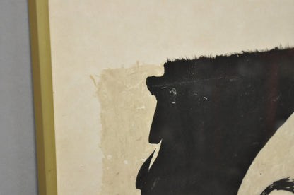 Vintage Robert Kushner 1986 Signed Lithograph Print "Hiroko" for Brooklyn Museum