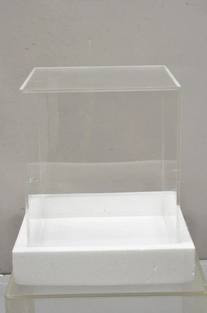 5 Sided 14.5" Clear Acrylic Lucite Vitrine Display Case Christine Taylor Coll.