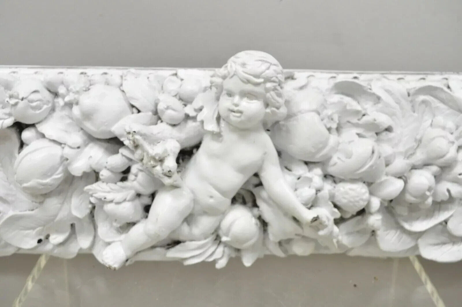 Finesse Originals Rococo Figural Cherub Grapevine Large Fiberglass Art Frame