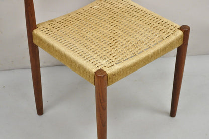 Poul Volther for Frem Røjle Mid Century Danish Modern Teak Dining Side Chair