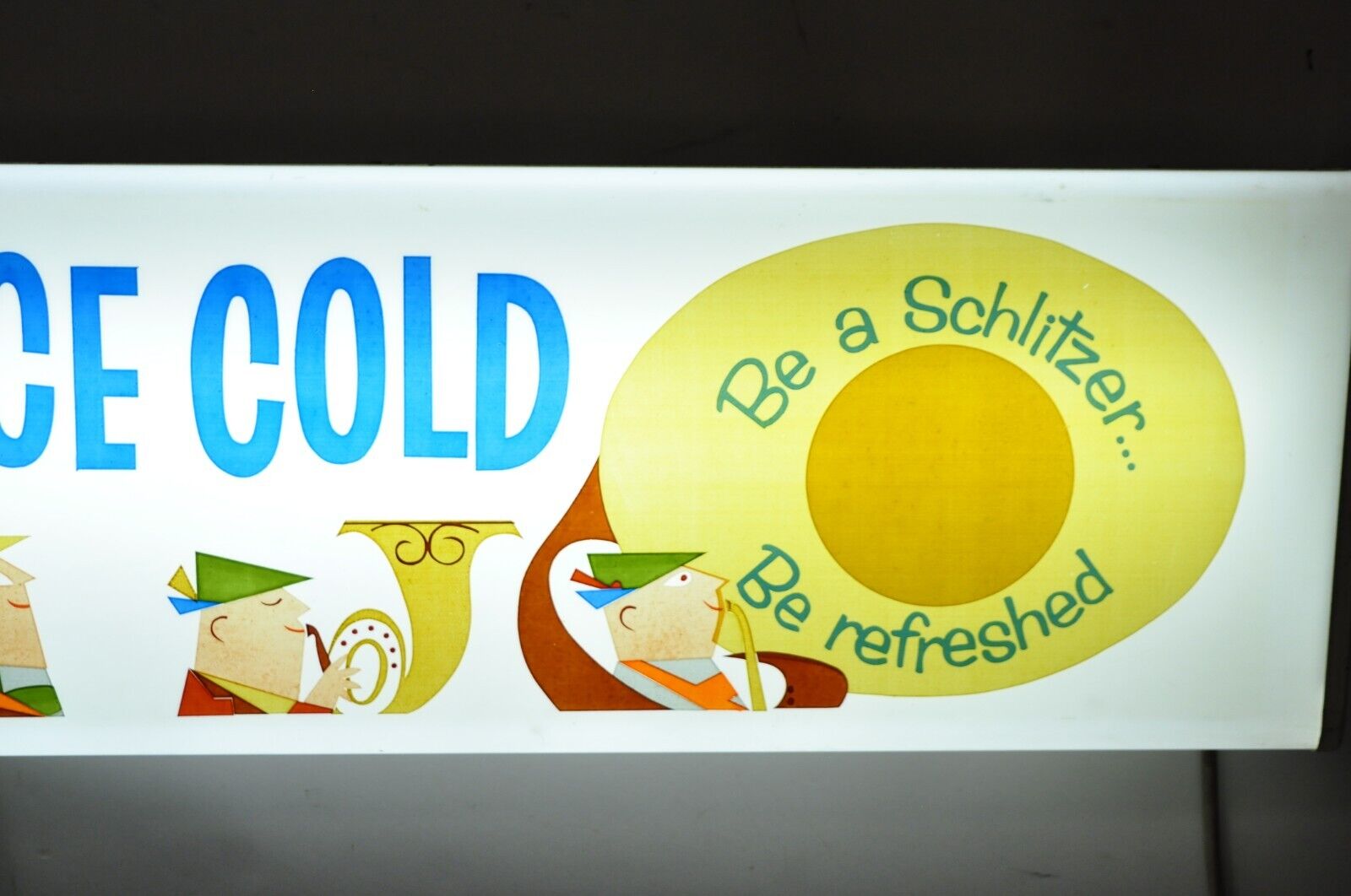 Vintage 1958 Jos. Schiltz Large 73" Lighted Brewing Beer Advertisement Bar Sign