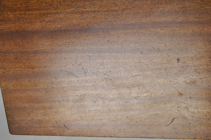 Vintage Mid Century Modern Walnut Double Pedestal Base Nightstand Bedside Table