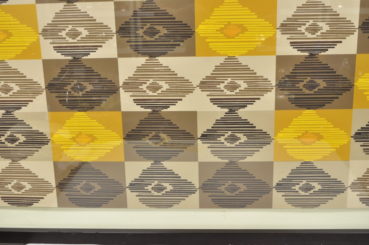 Contemporary Modern Melissa Wood Ikat Abstract Large 80" Glicees Print Wall Art