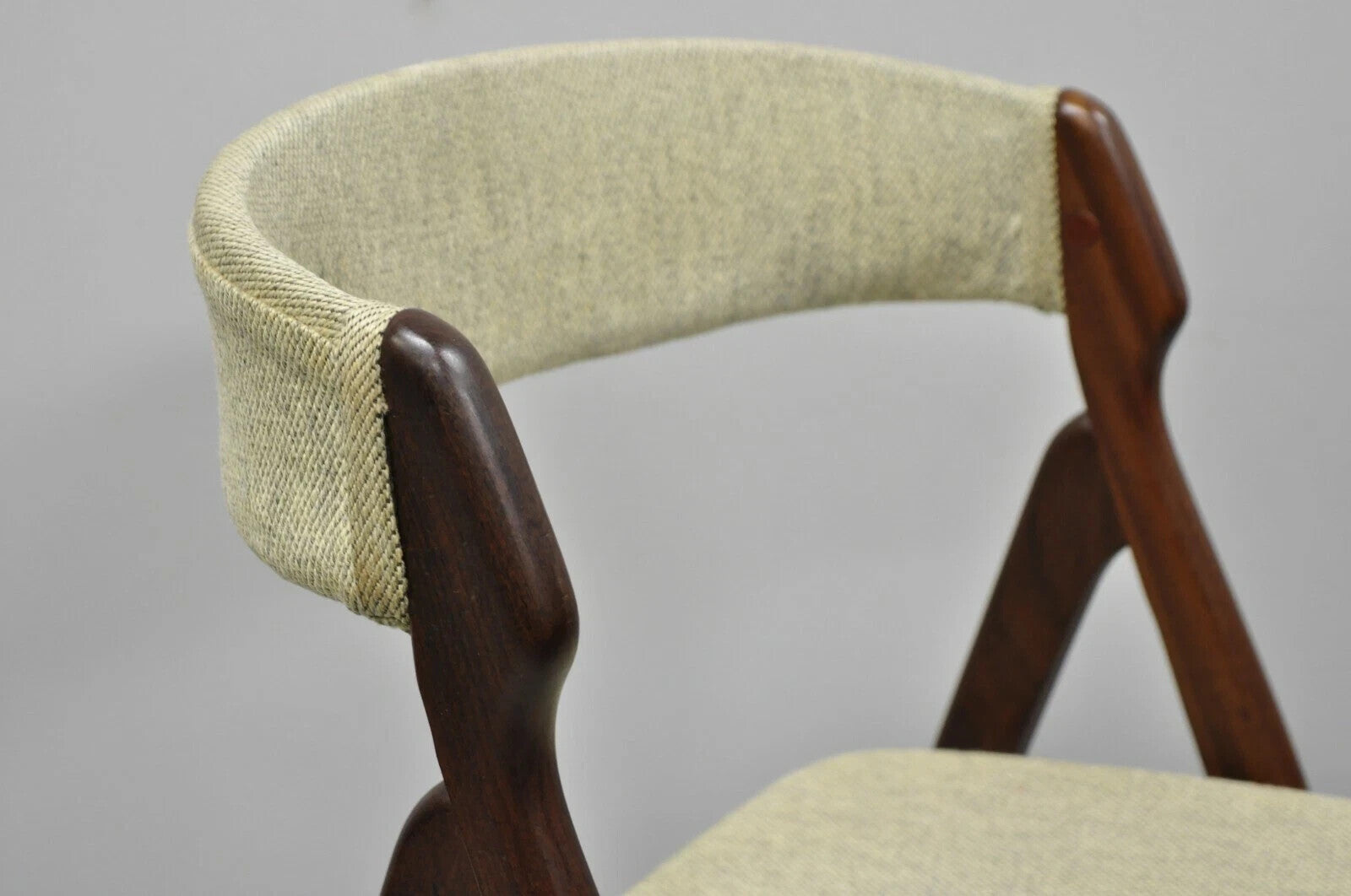 T.H. Harlev Farstrup Mid Century Danish Modern Teak A-Frame Dining Side Chair