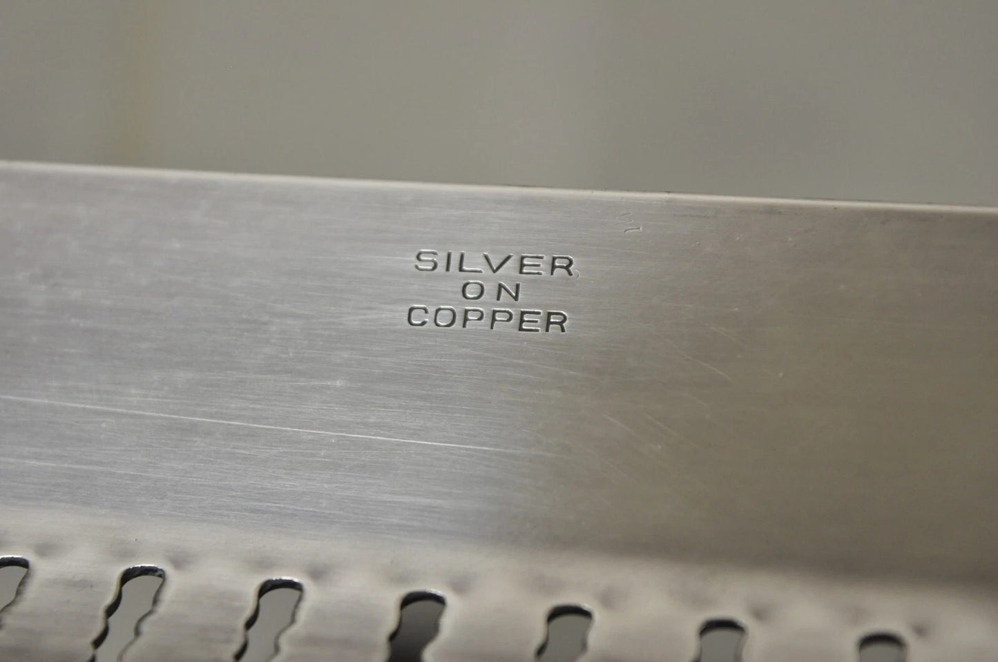 Antique English Victorian Rectangular Silver Plated Platter Bar Tray on Paw Feet