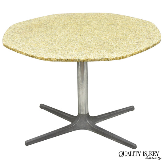 Mid Century Modern Seashell Resin Top Aluminum Propeller Base Dining Table