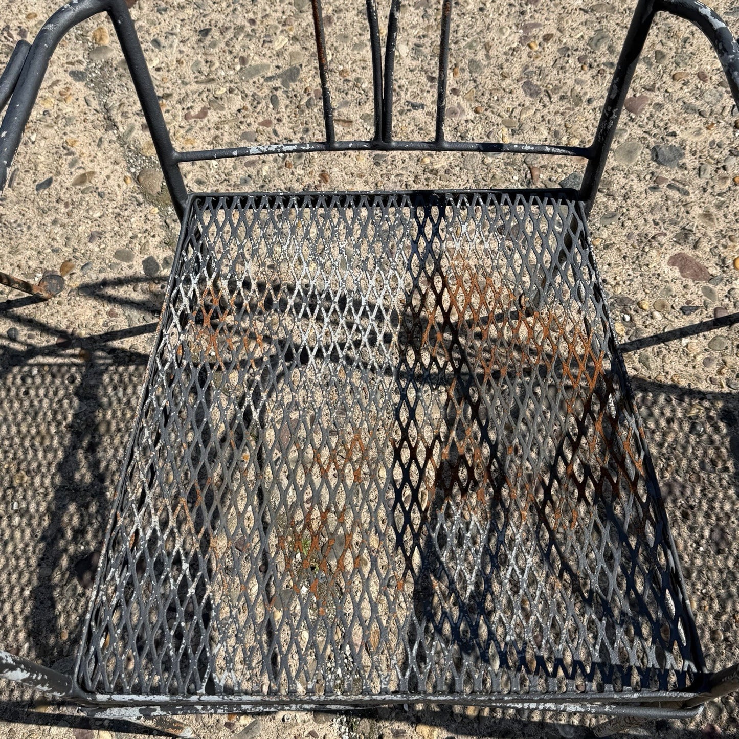 Salterini Style Wrought Iron Garden Patio Dining Set by Florentine Craft Studio