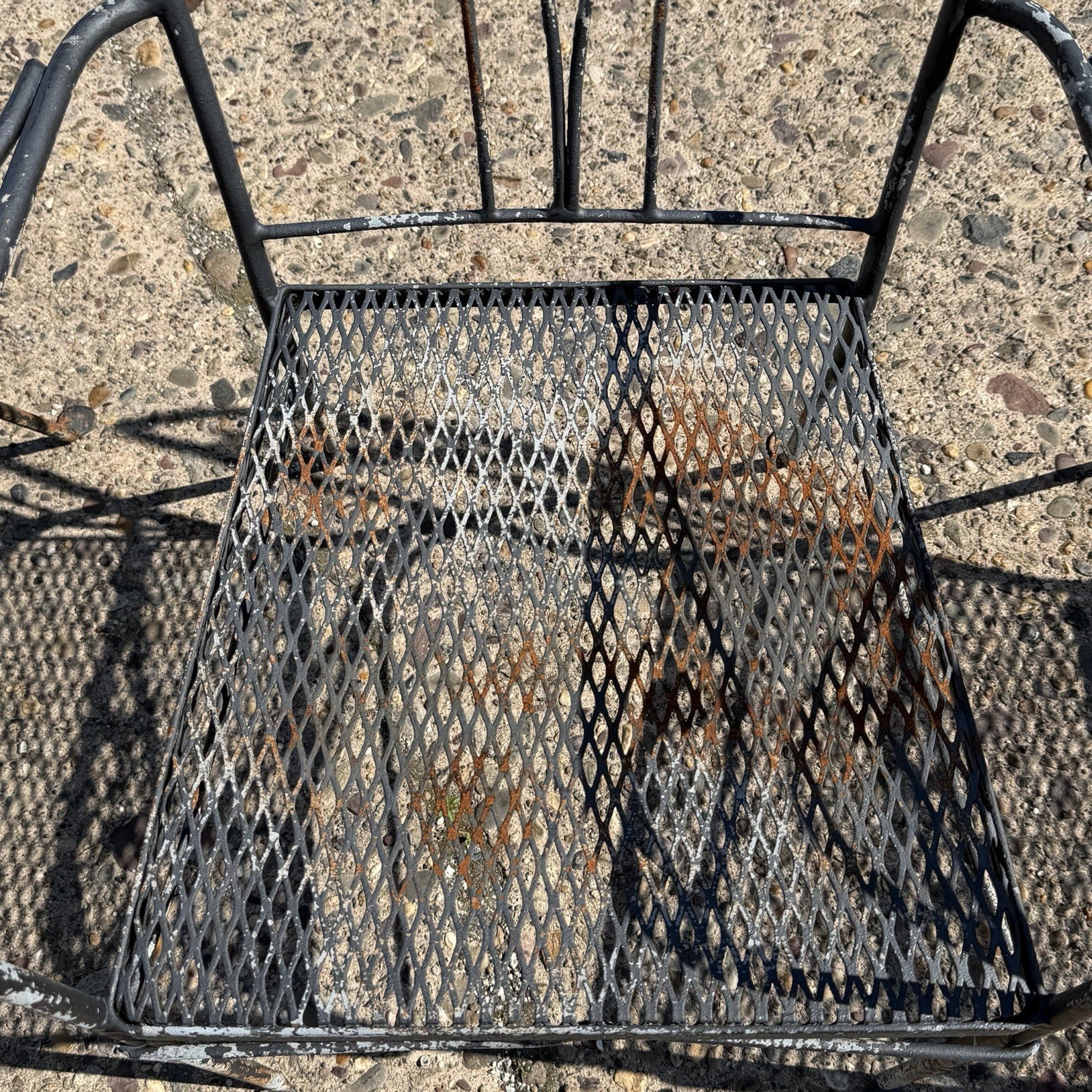 Salterini Style Wrought Iron Garden Patio Dining Set by Florentine Craft Studio