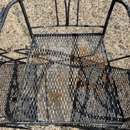 Salterini Style Wrought Iron Garden Patio Dining Set by Florentine Craft Studio