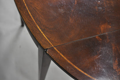 Vintage Beacon Hill Federal Small Mahogany Dropleaf Pembroke End Tables - a Pair