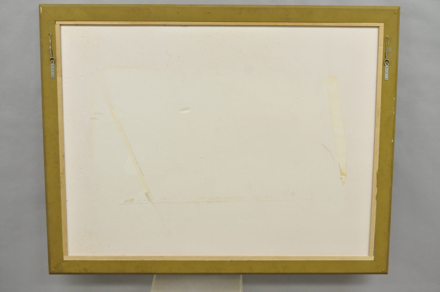 Vintage Italian Hollywood Regency Gold Giltwood Large Rectangular Wall Mirror